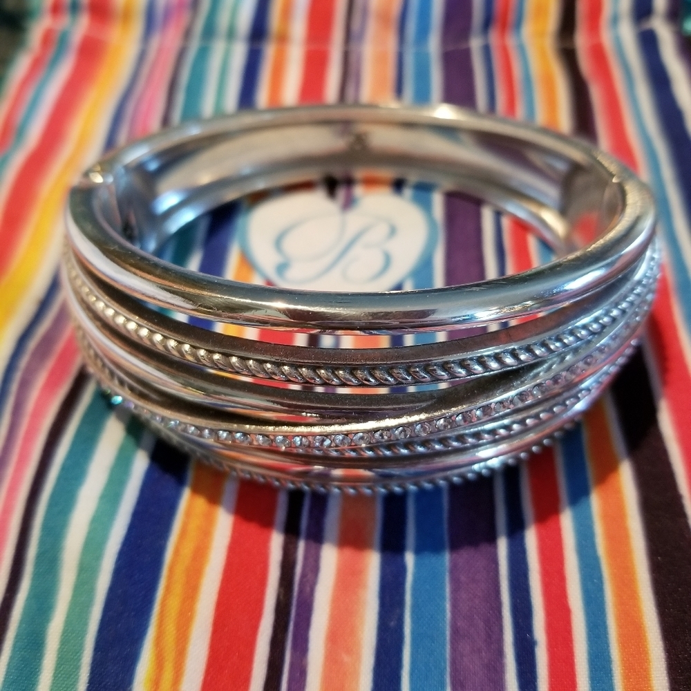 Brighton Neptune's rings hinged bangle